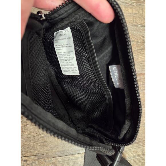 Chico's Black Belt Bag Fanny Pack Mini Purse - Picture 4 of 4